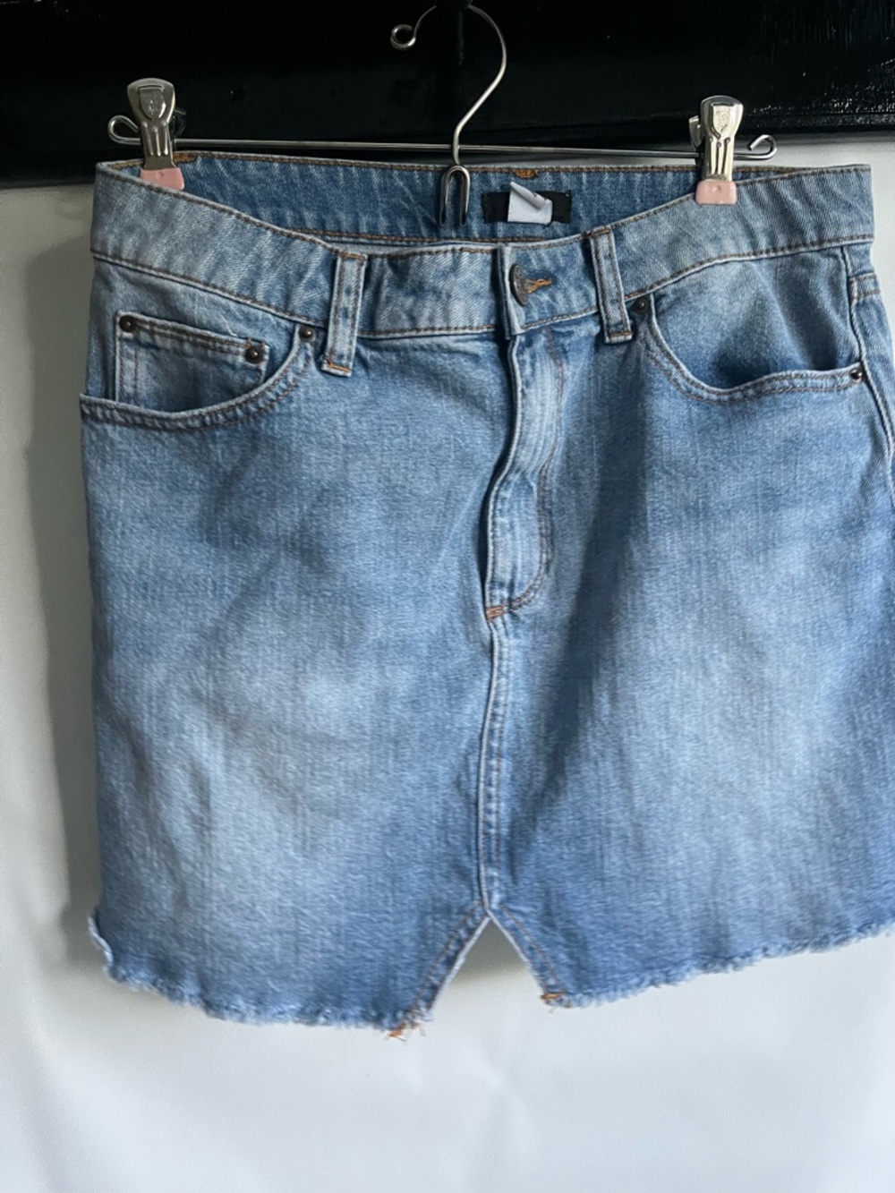 Light Wash Denim Skirt - Classic Blue mini medium